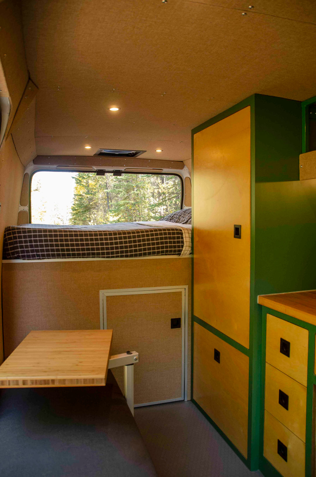 conversion camping vans - ram promaster interior