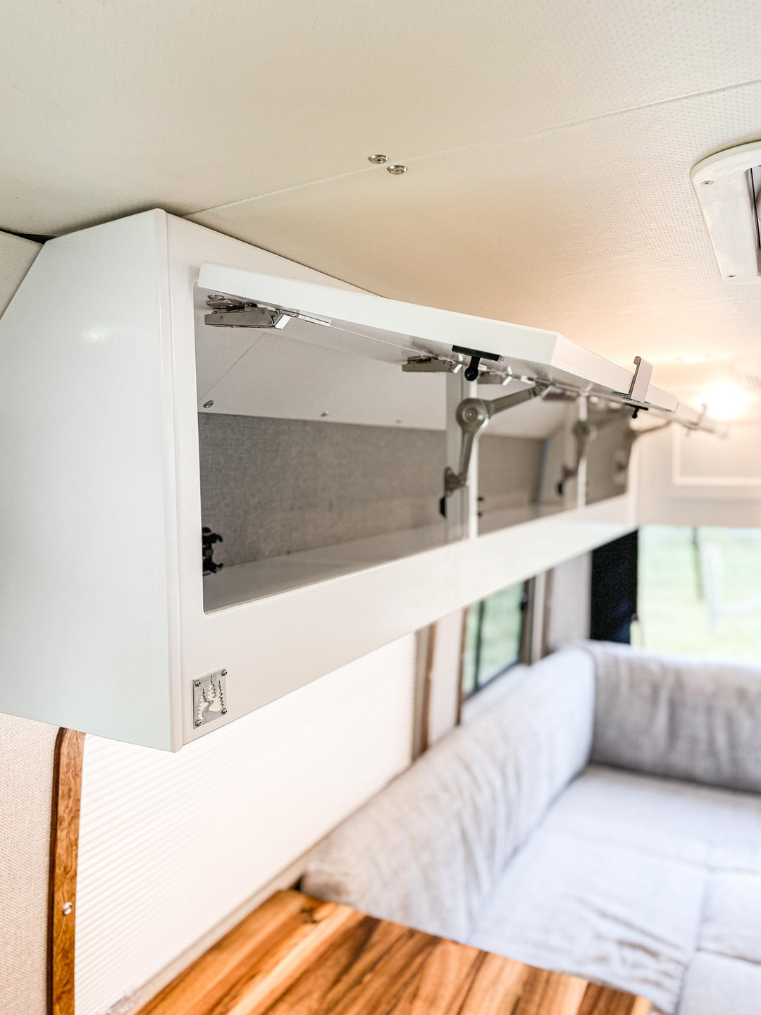  promaster van conversion - upper cabinet view